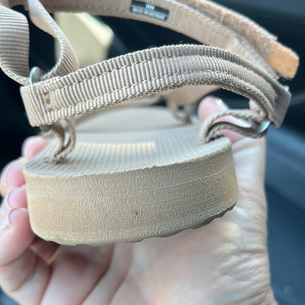 Teva Neutral Beige Strappy Sandals - Picture 3 of 3
